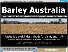 Tablet Screenshot of barleyaustralia.com.au